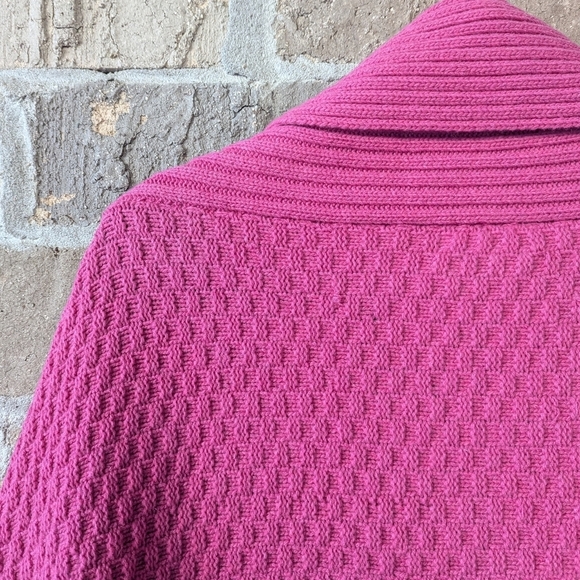 Portuguese Dom Pastor Barbie Pink 100% Wool Cocoon Cardigan One Size - Picture 5 of 6